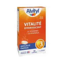 ALVITYL Vitalité - Effervescent goût Orange sans sucres x30 comprimés