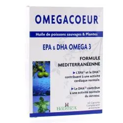 HOLISTICA Omegacoeur formule méditerranéenne boîte de 60 capsules