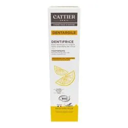 CATTIER Dentargile Dentifrice à l'Huile essentielle de Citron Bio tube 75g