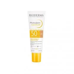 BIODERMA Photoderm - Aquafluide Crème solaire peau sensible SPF50+ teinte dorée 40ml