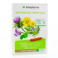 ARKOPHARMA Arkofluides détoxifiant hépatique bio boîte de 20 ampoules