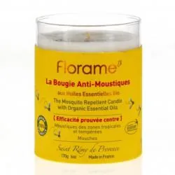 FLORAME Bougie anti-moustiques 100% origine naturelle pot 170g