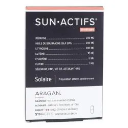 ARAGAN Synactifs - SUNActifs Préparateur solaire - Autobronzant boîte de 30 gélules