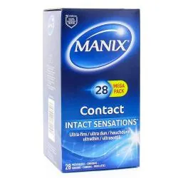 MANIX Contact plus - Préservatifs sensations intactes boîte de 24 préservatifs