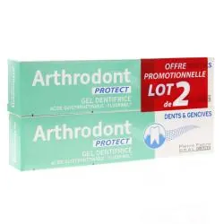 ARTHRODONT Protect - Gel dentifrice fluoré 2 tubes x 75ml