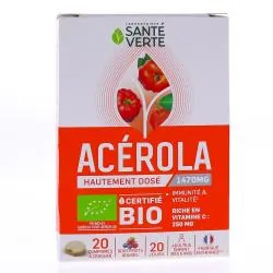 SANTÉ VERTE Toniphyt Acérola 2x 10 comprimés