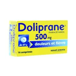 DOLIPRANE 500mg boîte de 16 comprimés