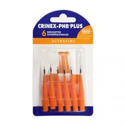 CRINEX PHB Plus brossettes interproximales oranges 2 mm x6