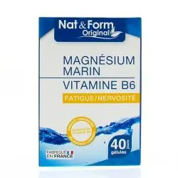 NAT & FORM Original - Magnésium marin/vitamine B6 40 gélules