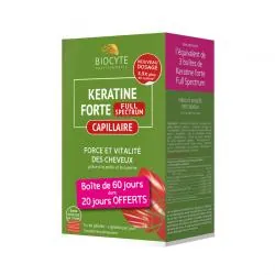 BIOCYTE Keratine Forte 900mg 3 x 40 gélules