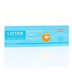 CATTIER Dentifrice 7 ans + goût orange tube 50ml