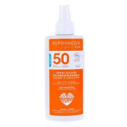 ALPHANOVA Organic Sun - Lait solaire bio SPF50 spray 125g