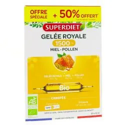 SUPERDIET Gelée royale bio ampoules 10ml x 30