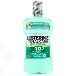 LISTERINE Bain de bouche Dents et gencives gout plus léger sans alcool 500ml