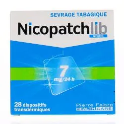 PIERRE FABRE NicopatchLib 7 mg/24h dispositifs transdermiques boîte de 28