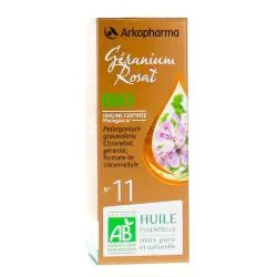 ARKOPHARMA Arkoessentiel - Huile essentielle Géranium Rosat N°11 Bio flacon 5 ml