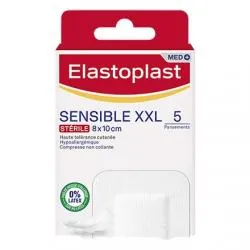 ELASTOPLAST Pansements Sensitive XXL 10 x 8 cm boîte de 5