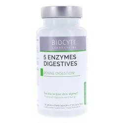 BIOCYTE 5 enzymes digestives 60 gélules