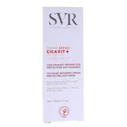 SVR Cicavit+ soin apaisant réparateur protecteur anti-marque peaux abimées exposées au soleil SPF50+ tube 40ml