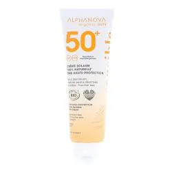 ALPHANOVA Organic Sun - Crème solaire très haute protection SPF50+ peaux sensibles tube 50g