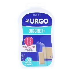 URGO Discret +Boîte de 30 pansements 2 formats