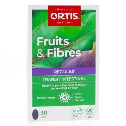 ORTIS Fruits & Fibres regulat transit intestinal programme boîte de 30 comprimés