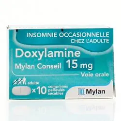MYLAN Doxylamine 15 mg 10 comprimés