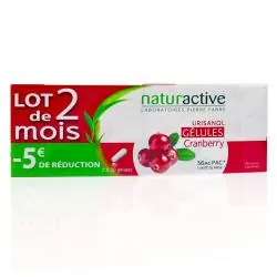 NATURACTIVE Urisanol cranberry lot de 2 boîtes de 30 gélules
