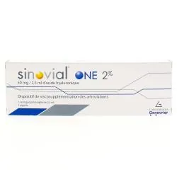 SINOVIAL ONE 2% 50mg / 2.5 ml d'acide hyaluronique