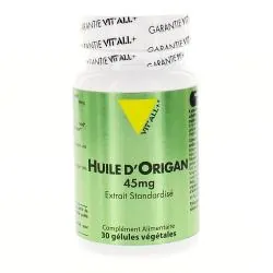 VIT'ALL+ Huile d'Origan 45 mg 30 gélules