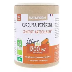 NAT & FORM Ecoresponsable - Curcuma Bio Piperine 200 gélules