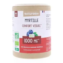 NAT & FORM Ecoresponsable - Myrtille bio 200 gélules