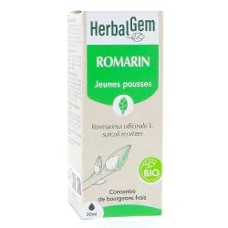 HERBALGEM Concentré de bourgeons frais - Romarin jeunes pousses bio 30ml