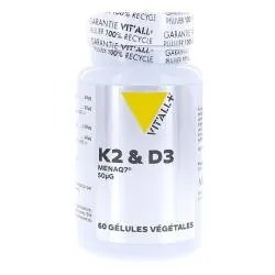 VIT'ALL+ K2 & D3 vitaMK7 50µg 60 gélules