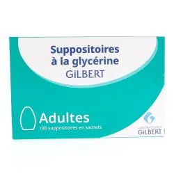 SUPPOSITOIRES à la GLYCERINE Adultes GILBERT boîte de 100