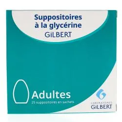 GILBERT Suppositoires à la glycérine adultes boîte de 25