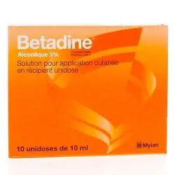 MYLAN Bétadine 5% Solution pour application cutanée en récipient unidose