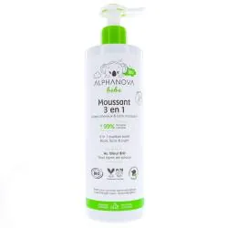 ALPHANOVA Bébé - Moussant 3en1 Bio flacon 500ml