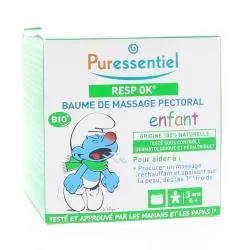 PURESSENTIEL Resp ok - Baume de massage pectoral enfant pot 60ml