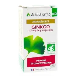 ARKOPHARMA Arkogélules - Ginkgo 1.2mg de ginkgolides Bio 45 gélules
