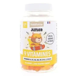 NAT & FORM Junior+ - 9 vitamines ours x60 gummies