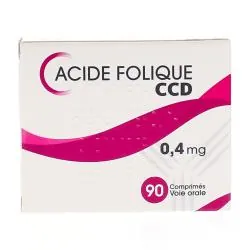 LABORATOIRE CCD Acide Folique 0.4mg 90 comprimés