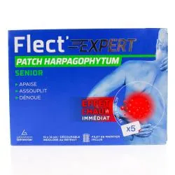 FLECT'EXPERT Patch harpagophytum effet chaud 10x14cm x5