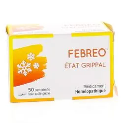 FEBREO Etat Grippal comprimés sublinguales boîte de 50 compimés