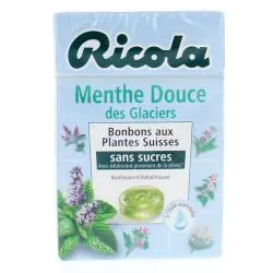 RICOLA Bonbons aux plantes suisses goût menthe douce des glaciers 50g