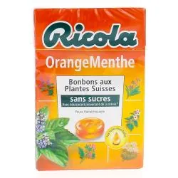 RICOLA Bonbons aux plantes suisses goût orange menthe 50g
