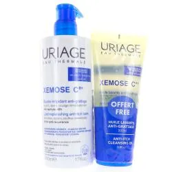 URIAGE Xemose C Baume relipidant Anti-Grattage 500ml + Huile lavante apaisante 200ml