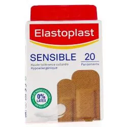 ELASTOPLAST Sensible - Pansements peaux mates/métisses x20