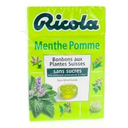 RICOLA Bonbons aux plantes suisses goût Menthe Pomme 50g