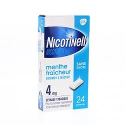NICOTINELL menthe fraicheur 4 mg sans sucre 96 gommes